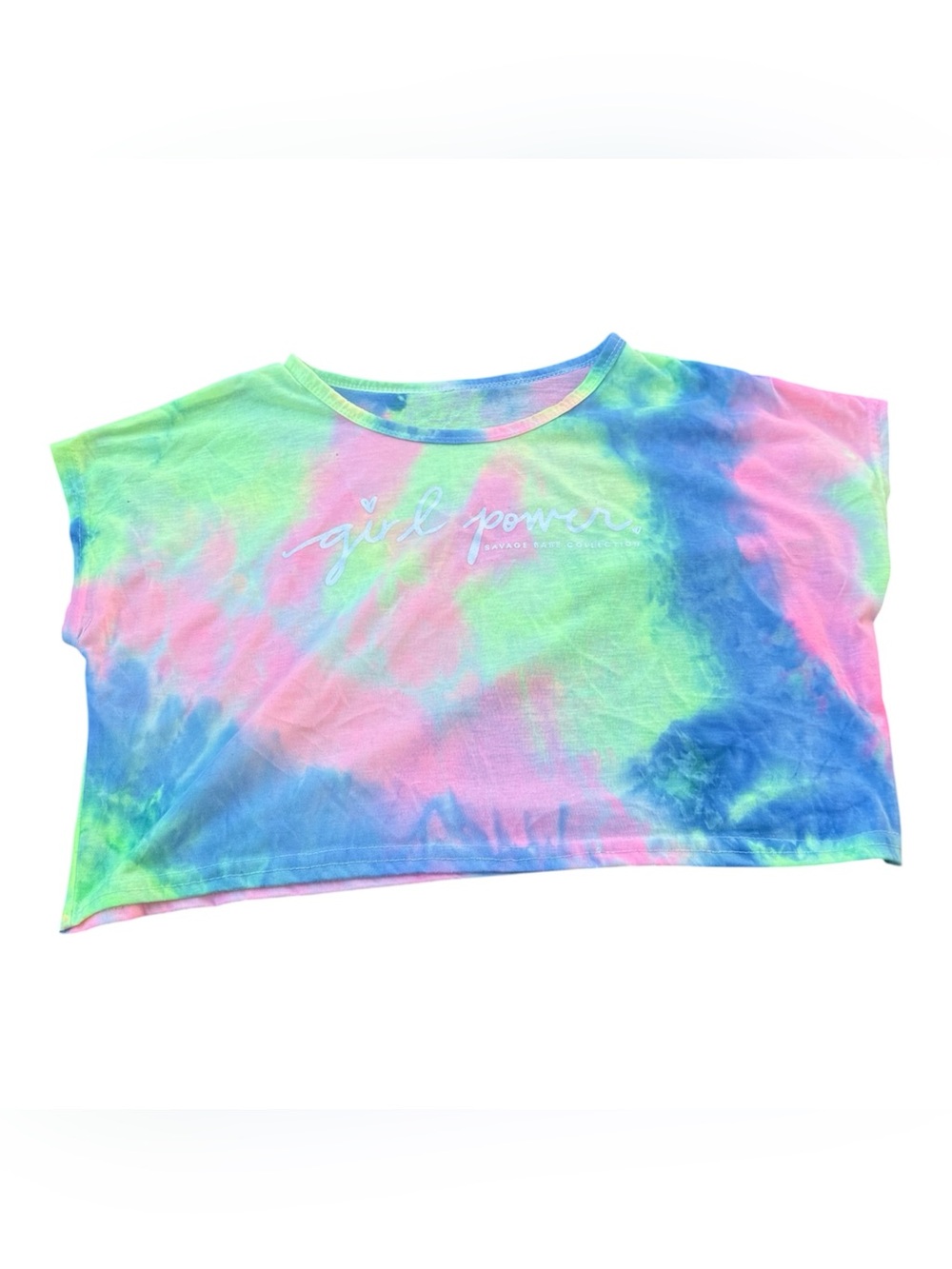 Savage Babe Collection Girl Power Tie Dye Crop Top